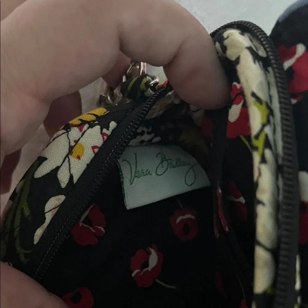 Vera Bradley Floral Crossbody Bag in Red and Green